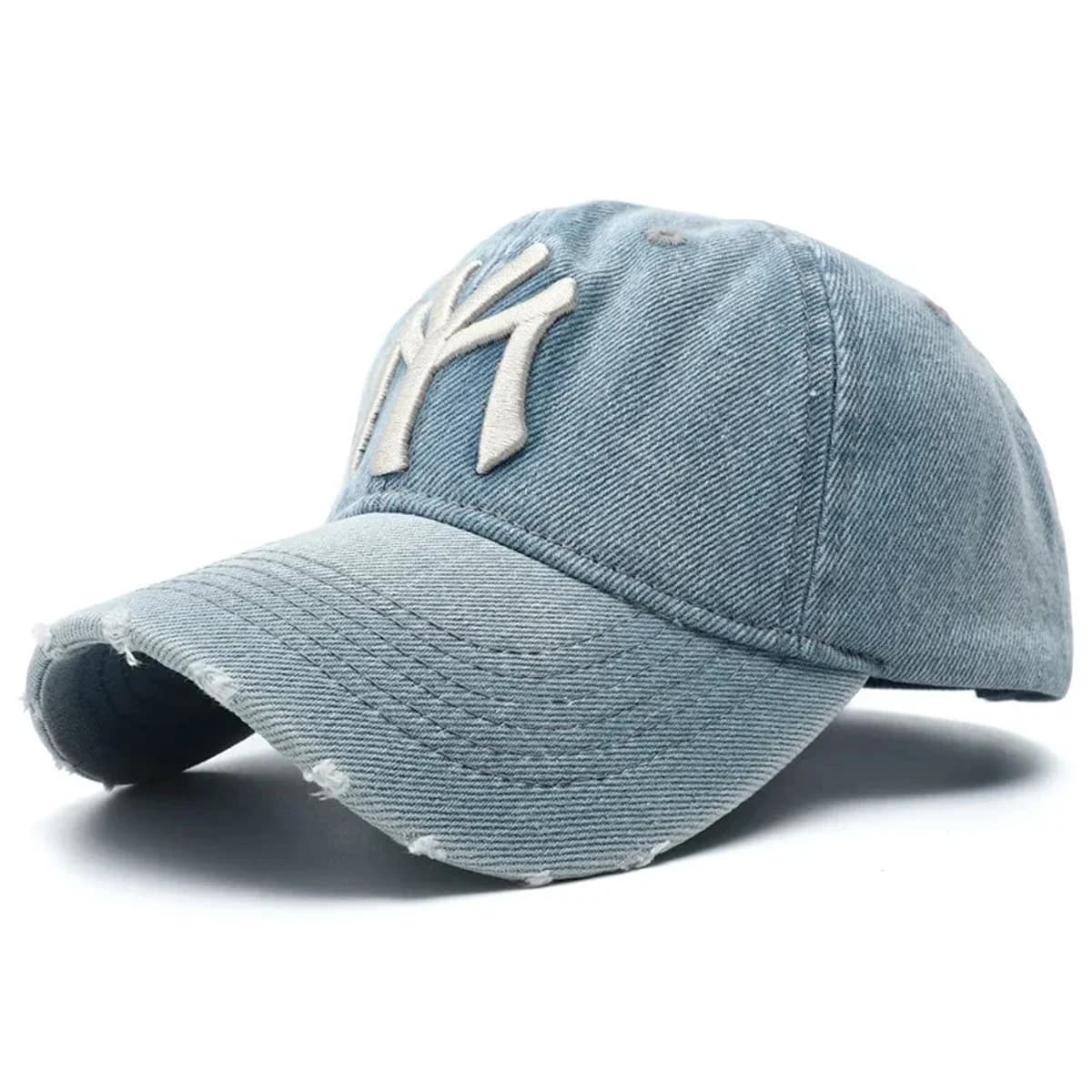 Embroidered Denim Cowboy Cap