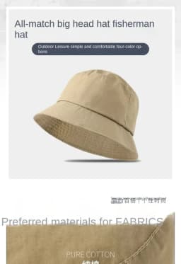 Plus Size Bucket Hat