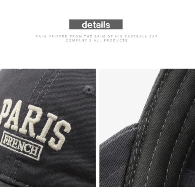 Unstructured French Baseball Cap