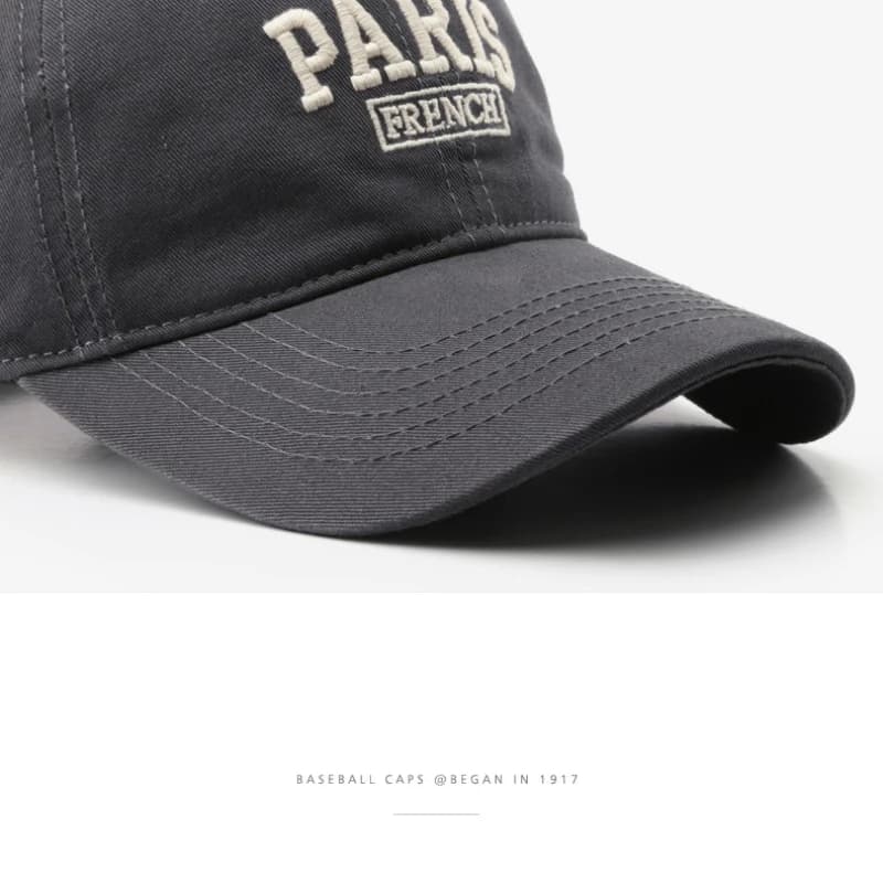 Unstructured French Baseball Cap