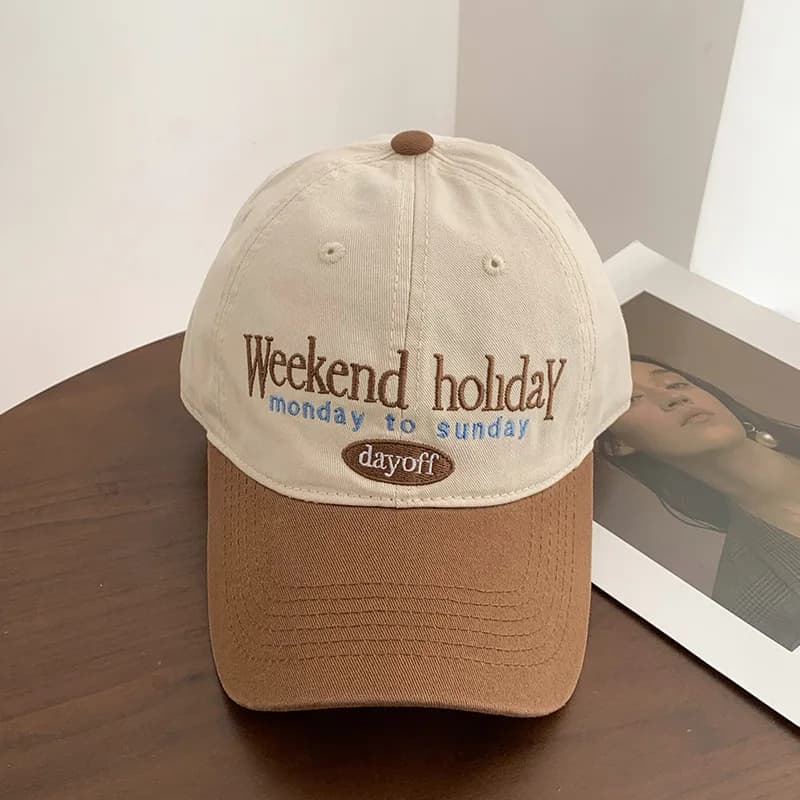 Retro Color Blocked Baseball Cap
