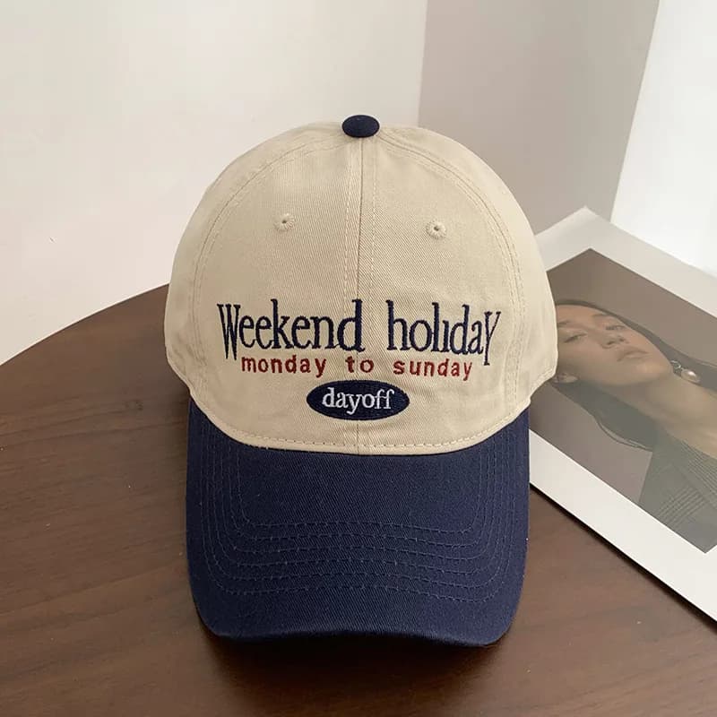 Retro Color Blocked Baseball Cap