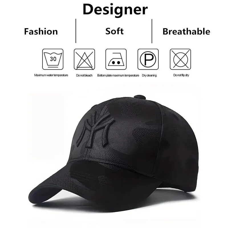 NY Satin Camo Baseball Cap