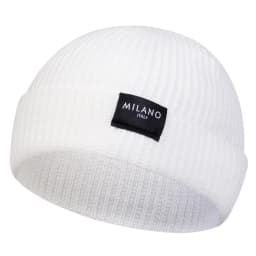 Milano Letter Label Beanie Hat