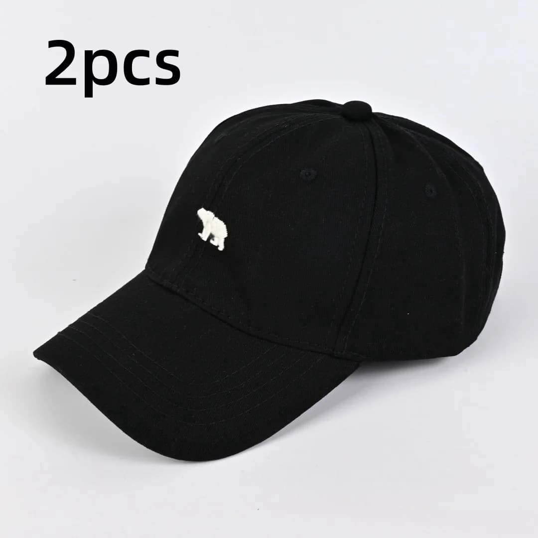 Stylish Bear Embroidered Baseball Cap