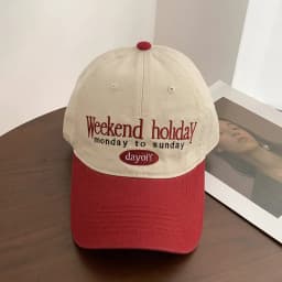 Retro Color Blocked Baseball Cap