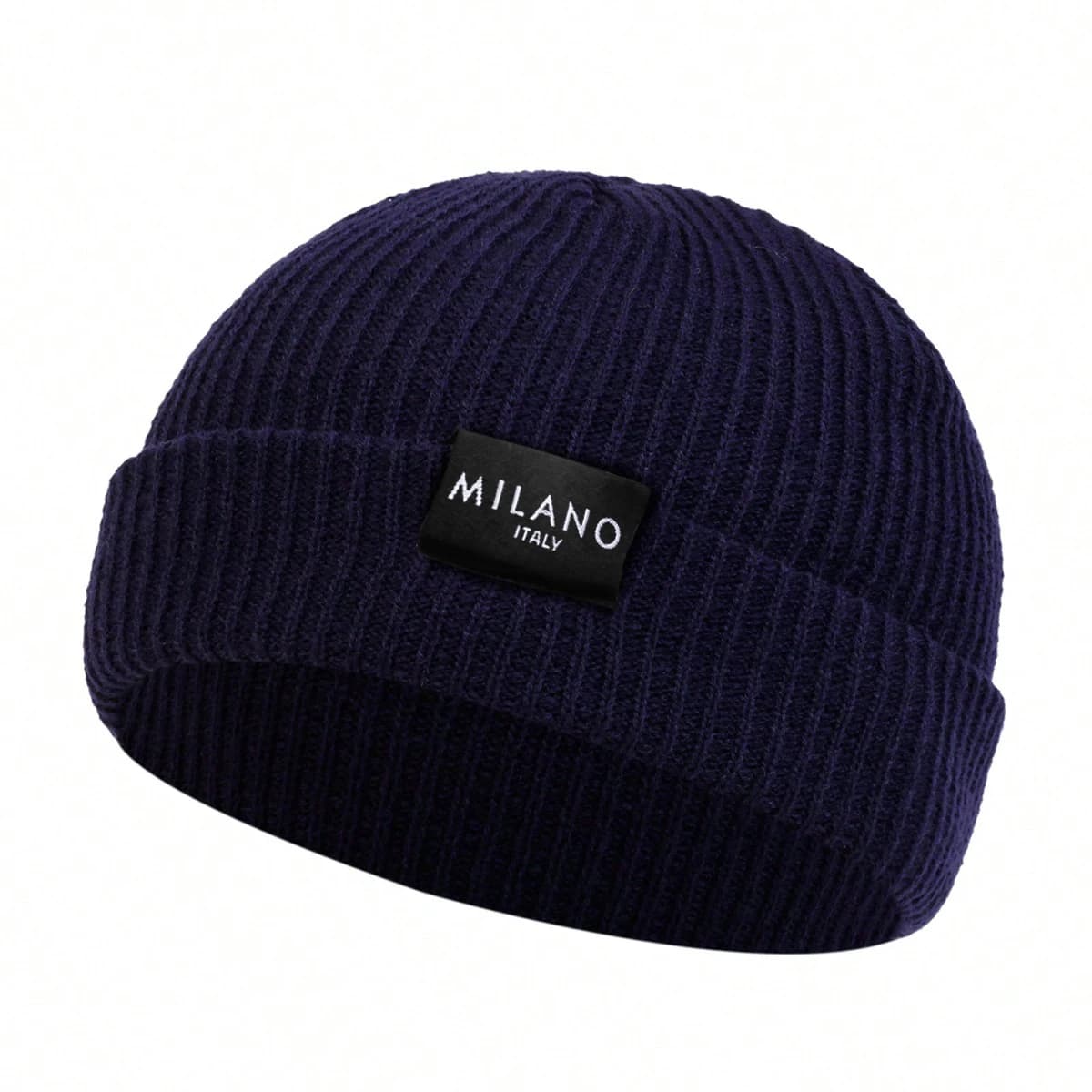 Milano Letter Label Beanie Hat