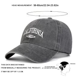 Embroidered California Baseball Cap