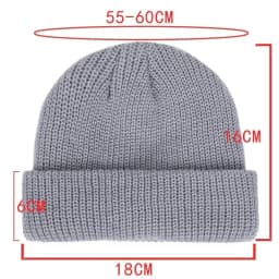 Knitted Wool Beanie for Men and Women
