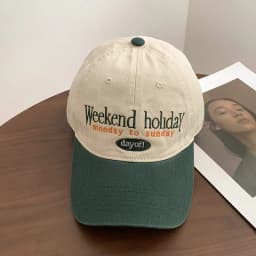 Retro Color Blocked Baseball Cap