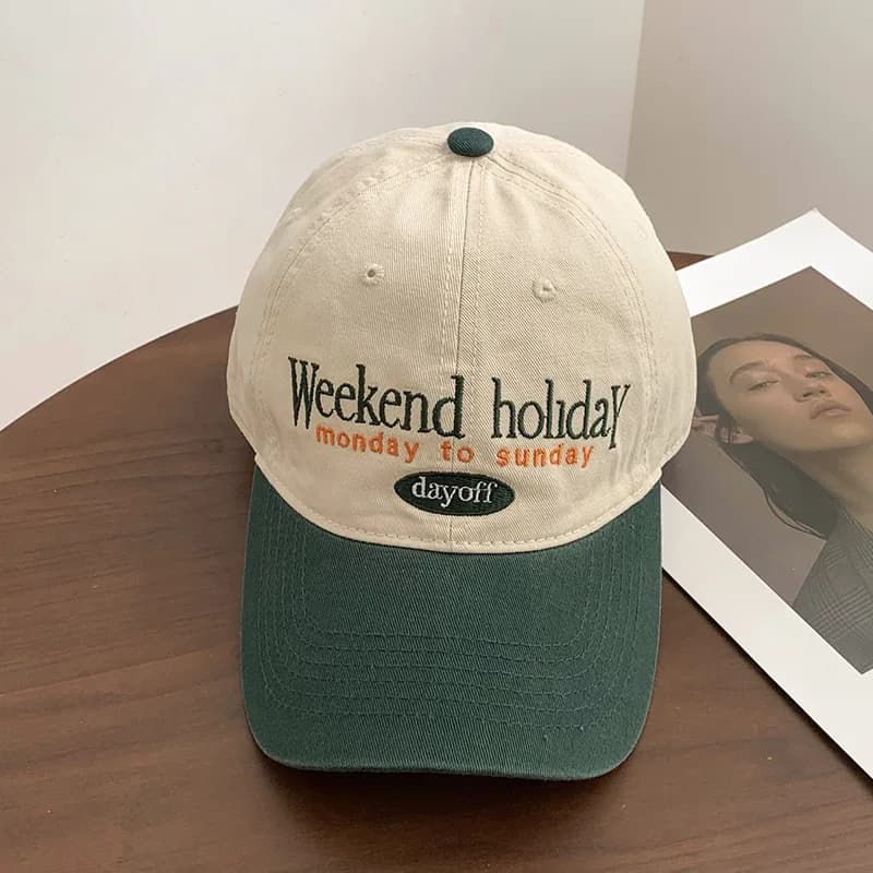 Retro Color Blocked Baseball Cap
