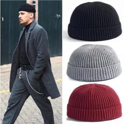Knitted Wool Beanie for Men and Women