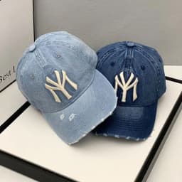 Embroidered Denim Cowboy Cap