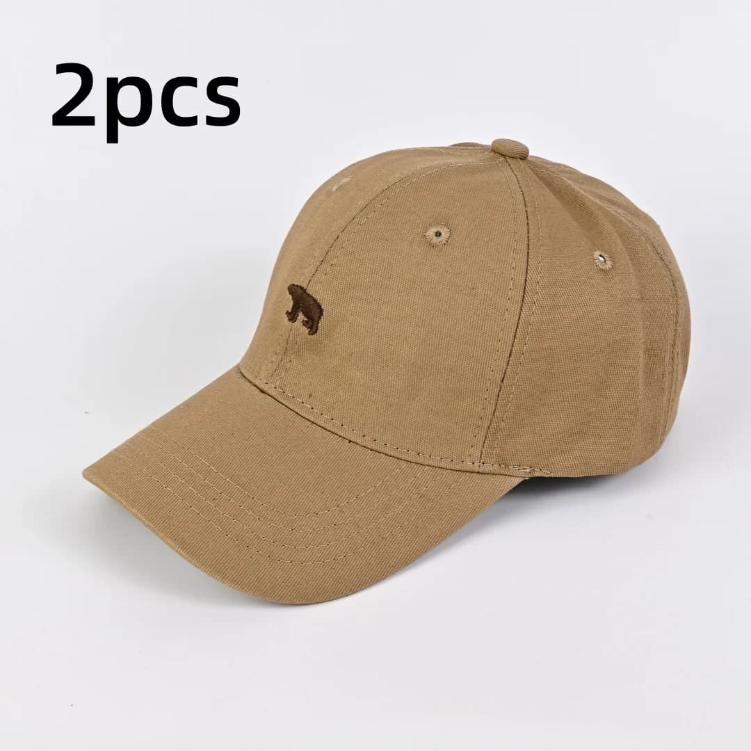 Stylish Bear Embroidered Baseball Cap