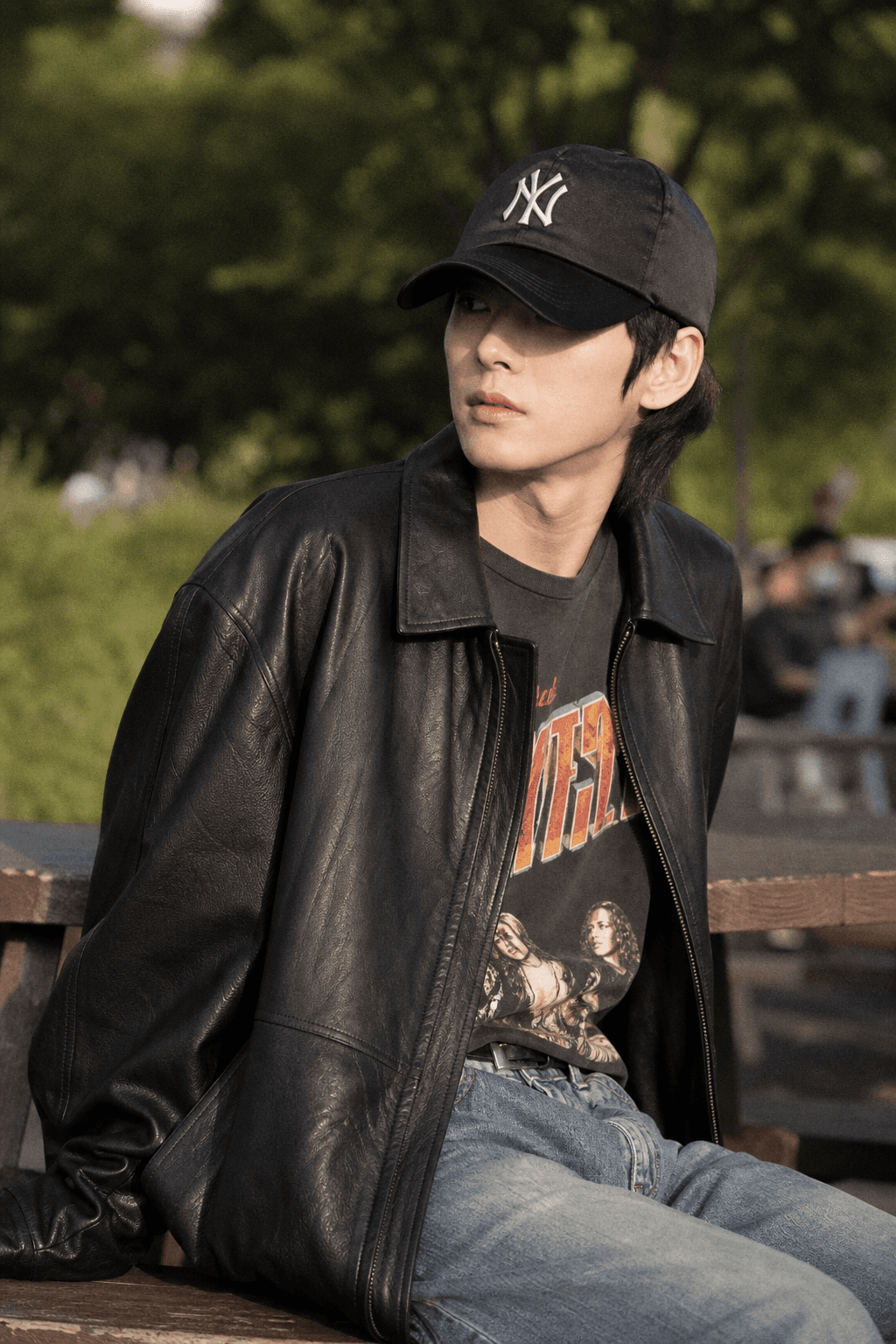 NY Satin Camo Baseball Cap